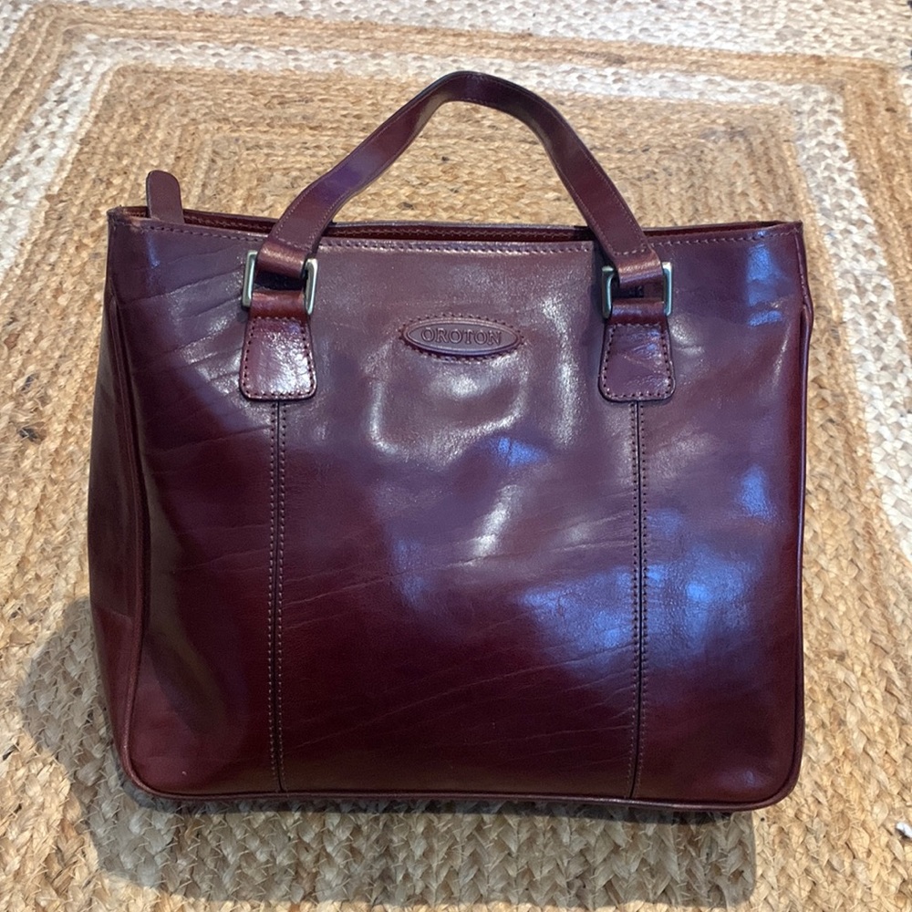 oroton deep maroon bag